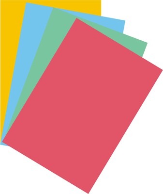 [L1355] Westcoast 22x28 175 Gsm Card Sheet Mix Colour (Pack Of 10) 