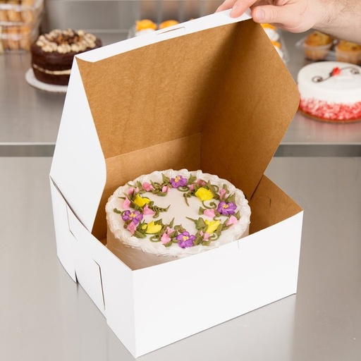 [P6286] Cake Box Duplex White Size 12x12x5 Inch For 2kg Cake (Pack Of 50)