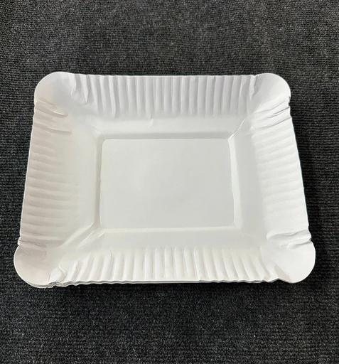 [P6354] Paper Plates 7x7 Inch Square FBB  (Pack Of 25)