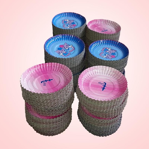 [P6370] Paper Plates Round Multi Print 9.75 (Pack Of 25)