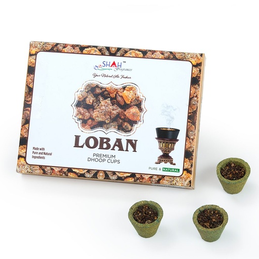 [P5013] Loban Premium Dhoop Cups (Pack Of 12)