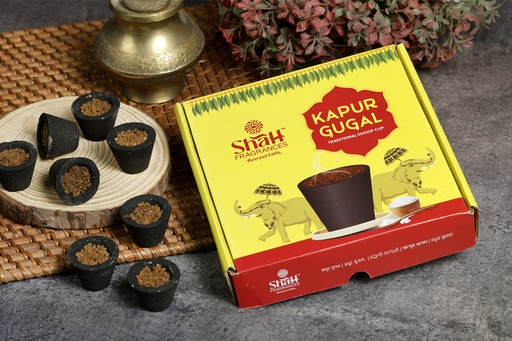 [P5019] Kapur Gugal Premium Dhoop Cups (Pack Of 12)