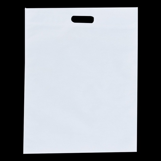 [P6182] Non Woven D Cut Carry Bag Plain White 8x10 Inch (Pack Of 200)