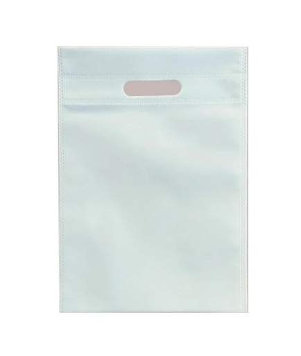 [P6184] Non Woven D Cut Carry Bag Plain White 9x12 Inch (Pack Of 200)