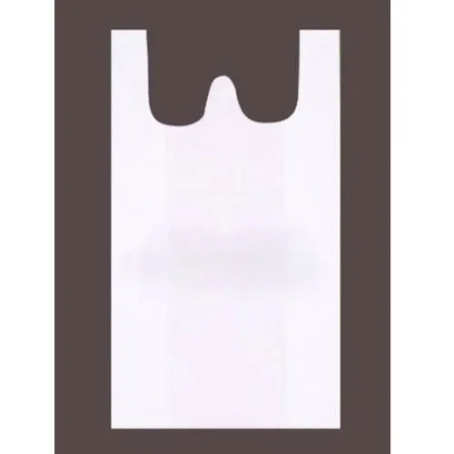 [P6208] Non Woven W Cut Carry Bag Plain White 24x26 Inch (Pack Of 100)