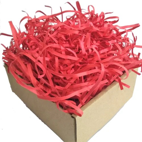 [P6422] Shredder Paper Red Colour For Packing (Pack Of 500 Gram)