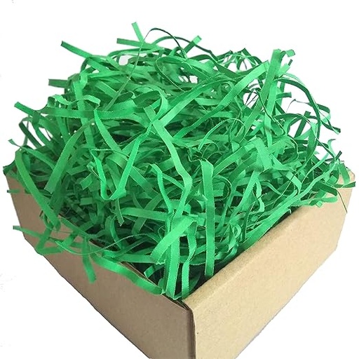 [P6436] Shredder Paper For Packing, Dark Green Colour (Pack Of 500 Gram)