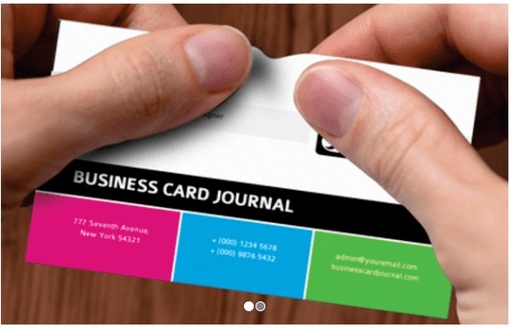 [P6464] NT Front & Back Multi Colour Visiting Card Print 1000 Pcs