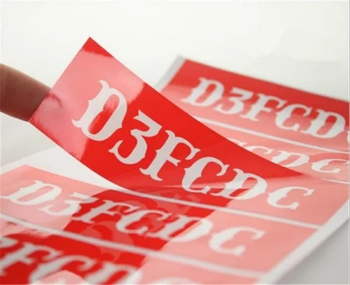 [P6490] Sticker With Lamination Multi Colour Print 1000 Pcs (Per Square Inch)
