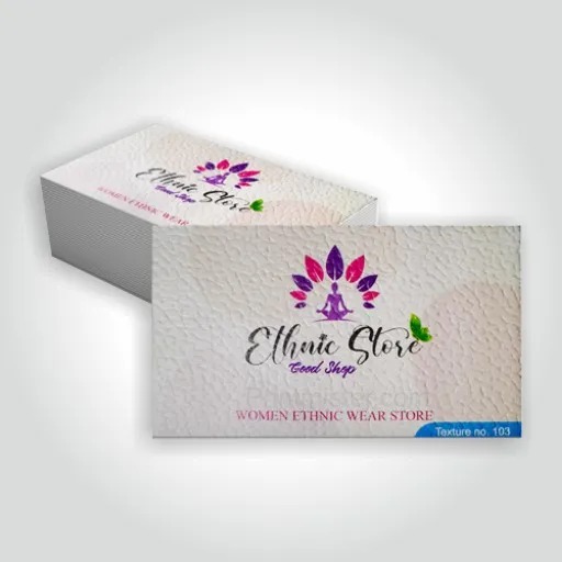[P6520] Matt Texture Card 350 Gsm Multi Colour Visiting Card Print 1000 Pcs