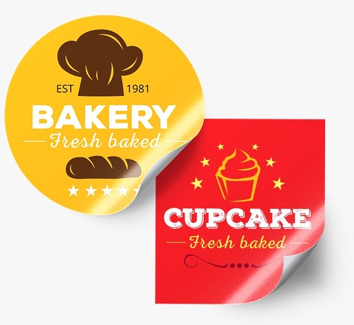 [P6564] Avery Denison Sticker With Lamination Multi Colour Print 1000 Pcs (Per Square Inch Rate)