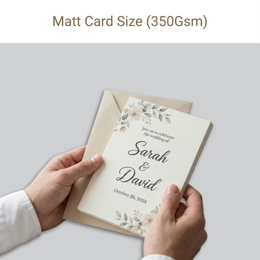 [P6574] 350 Gsm Matt Card Multi Colour Print Mix Job 1000 Pcs (Per Square Inch Rate)