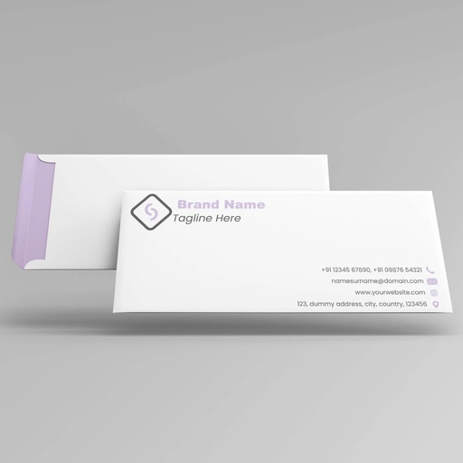 [P6588] Excel Bond 80 Gsm 9.5 x 4.25 Cover Multi Colour Print (1000 Pcs)  