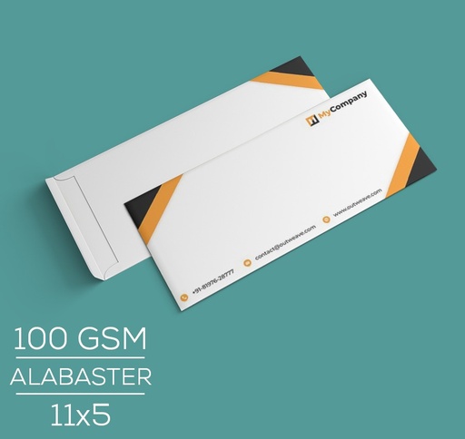 [P6612] Alabaster (Navigeter) 100 Gsm 11x5 Cover Multi Colour Print (1000 Pcs)