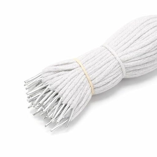 [P3331] White Tag Dori / File Laces, Length 24 Inch (Pack Of 100)