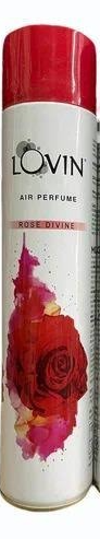 [P3242] Lovin Air Perfume Room Freshener Rose Divine 234ml / 125gm
