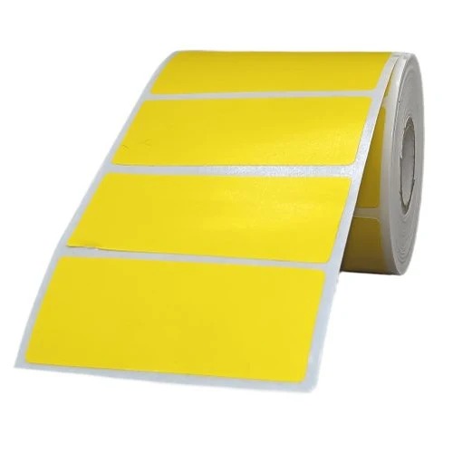 [P4315] Ribbon Barcode Label Roll Lemon Yellow 2.8x1.2 Inch (70mmx30mm / 1up) 1515 Label