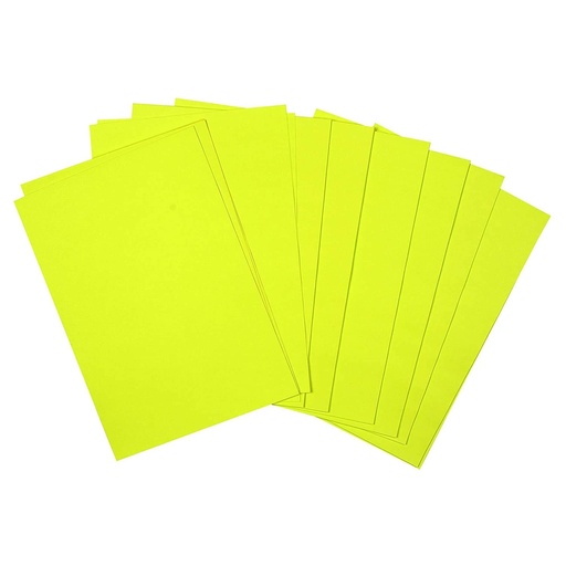 [P7106] Premium Fluorescent Paper Yellow Colour Double Sided 25x36 / 80 Gsm