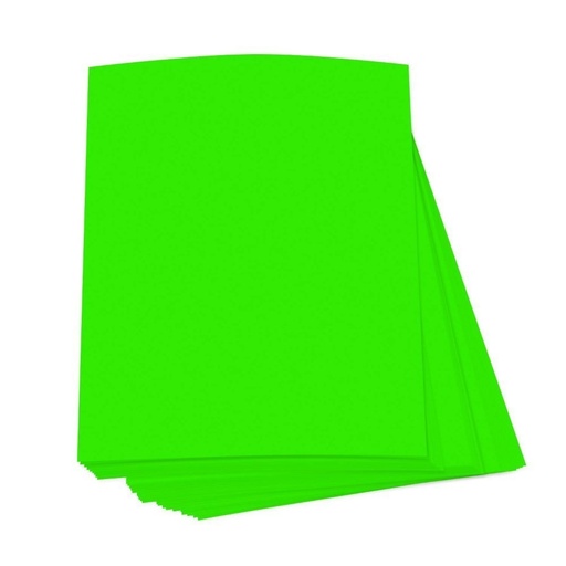 [P7112] Premium Fluorescent Paper Green Colour Double Sided 25x36 / 80 Gsm