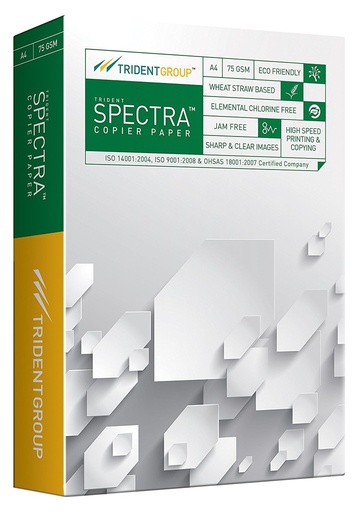 [P1752] Trident Spectra Copier Paper A4 75 Gsm (500 Sheet,1 Ream) White Colour