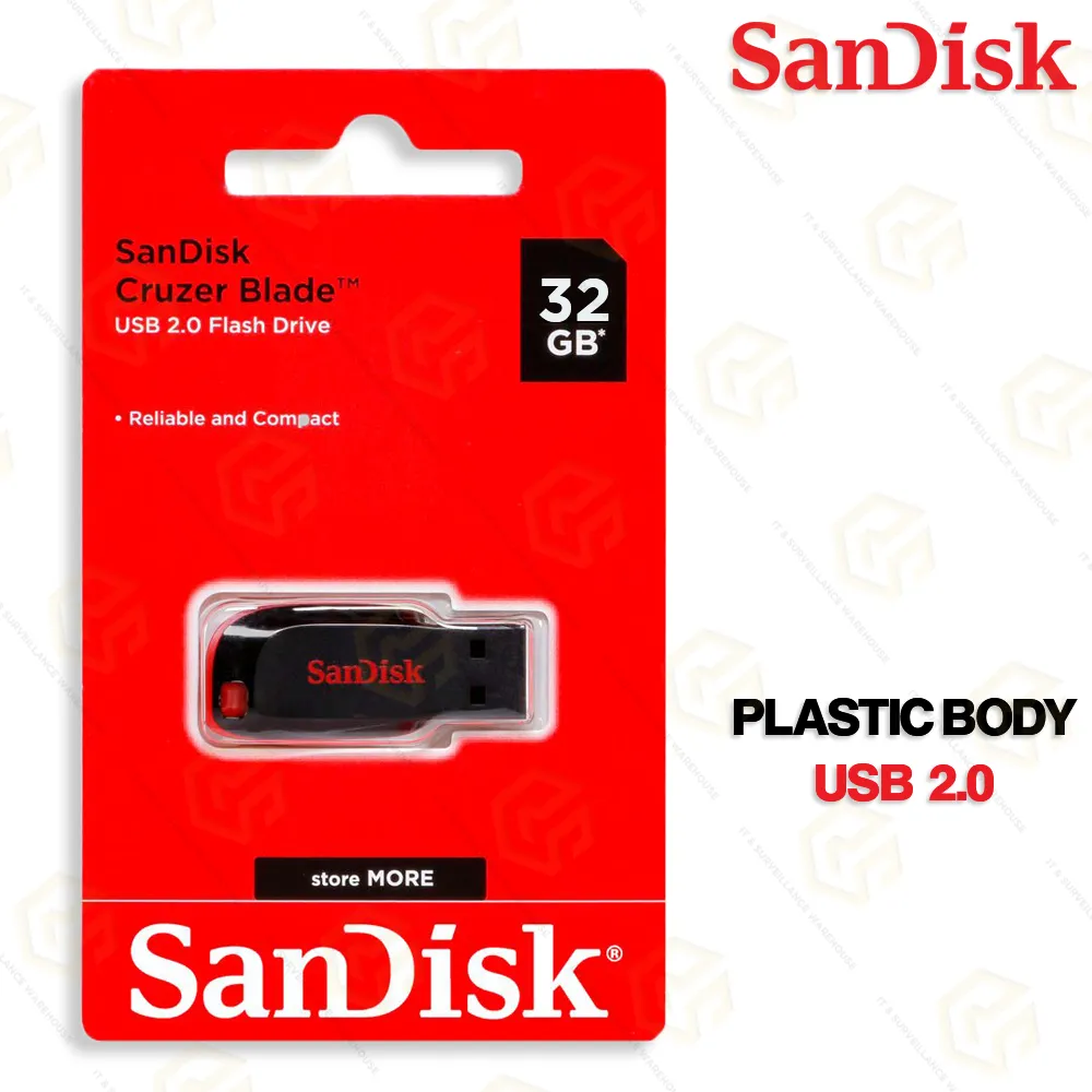 [P2534] SanDisk Cruzer Blade 32 GB Pen Drive (USB 2.0 Flash Drive) 