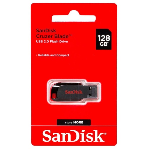 [P2538] SanDisk Cruzer Blade 128 GB Pen Drive (USB 2.0 Flash Drive) 