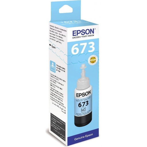[P2776] Epson 673 Light Cyan Original Ink Bottle