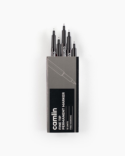 [P4200Blk] Camlin CD Marker Black (Pack Of 10)
