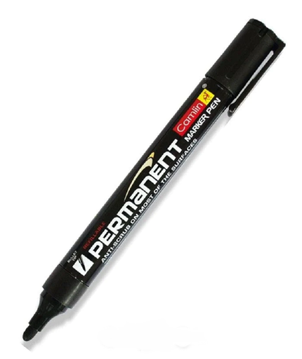 [P4202Blk] Camlin Permanent Marker Black (Pack Of 10)