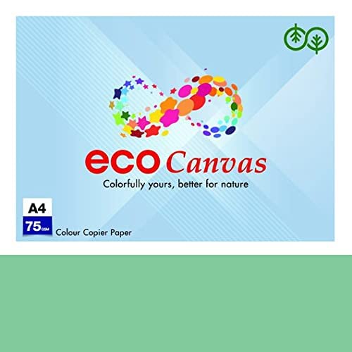 [P2414] JK Eco Canvas Green Colour Copier Paper A4 75 Gsm