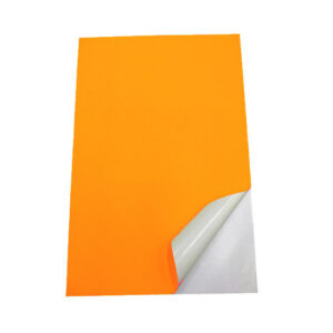 [P2508] Desmat Fluorescent Sticker Papers A4 Golden Yellow Colour (Pack Of 75)
