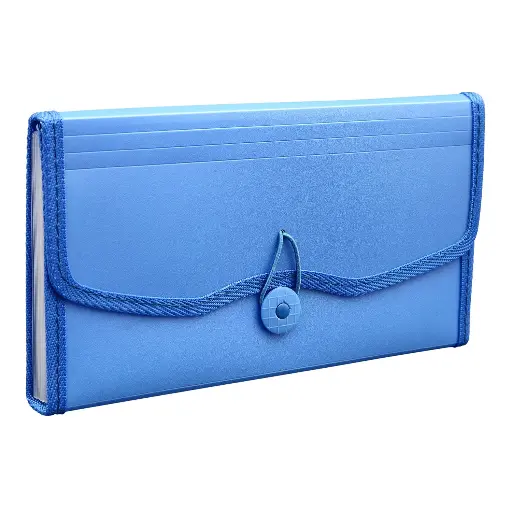[P2912] Plastic Expanding Cheque Book Holder Case Pouch 13 Pocket