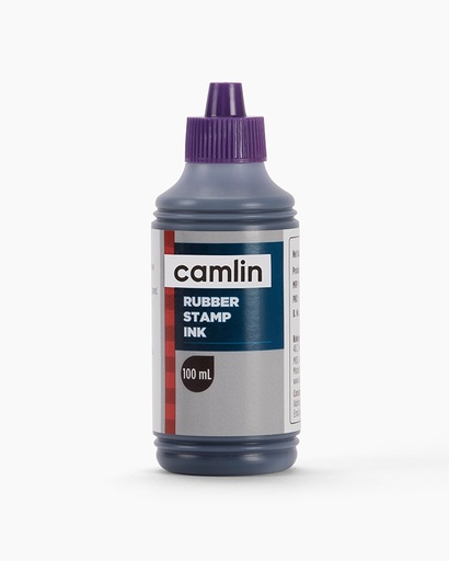 [P3168Blu] Camlin Rubber Stamp Pad Ink Blue Colour 100 ml