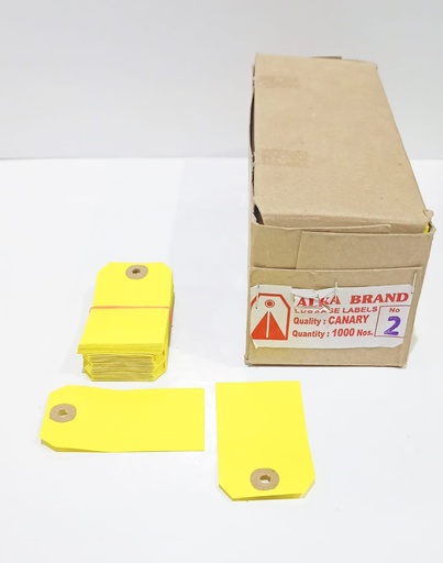 [P3282] Luggage Lable No.2 Pack Of 1000