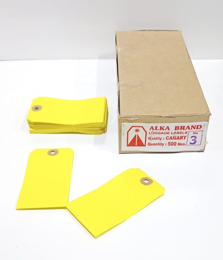 [P3284] Luggage Lable No.3 Pack Of 500