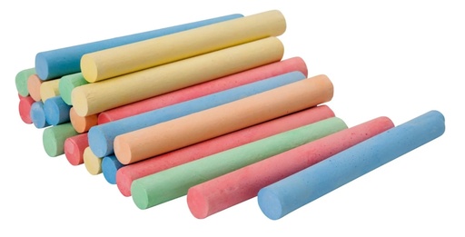 [P3422] National Dustless Chalk Colour (Pack Of 50)
