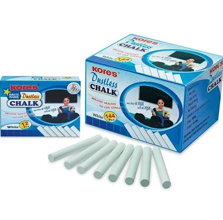 [P3424] Kores Chalk White Dust Less