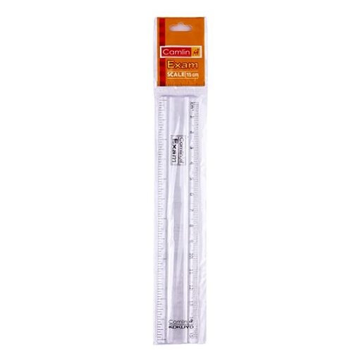 [P3450] Camlin Plastic Scale 15cm / 6 Inch (Pack Of 10)