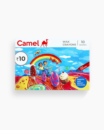 [P3428] Camel Wax Crayons Assorted 10 Shades