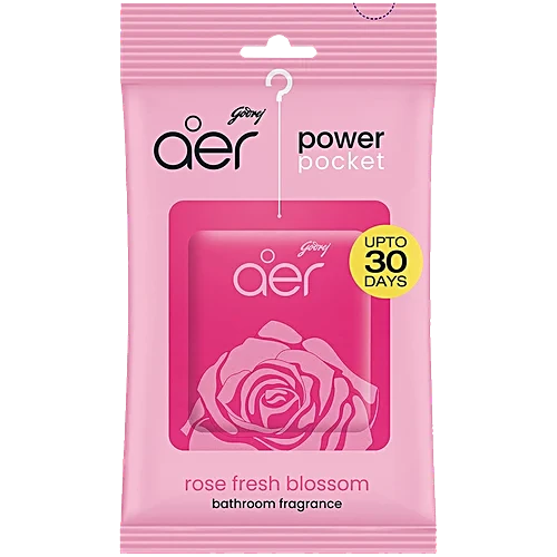 [P3816] Godrej Aer Power Pocket, Flavour Rose Fresh Blossom 10g