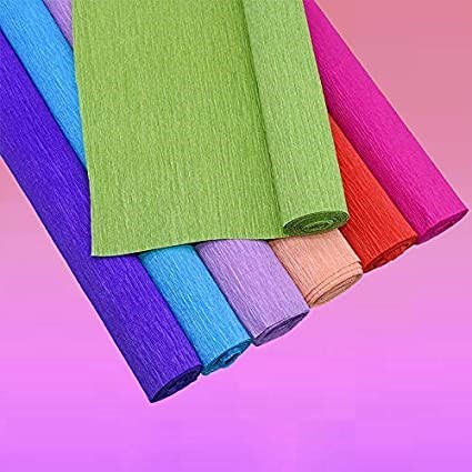 [P3982] Crepe Paper 20 Inchx2.5 Meter Plain