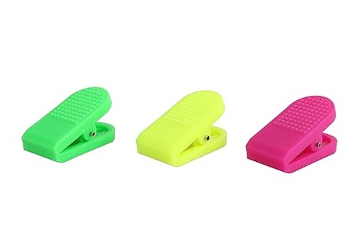 [P3990] Plastic Paper Clips Medium Size 1778 No. (Pack Of 20)