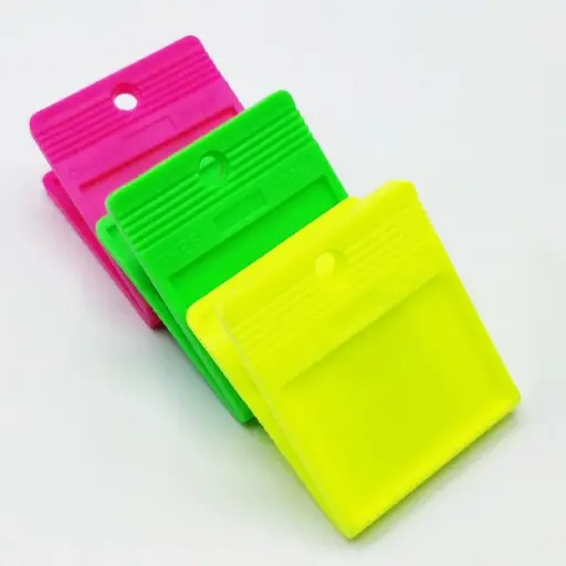 [P3992] Plastic Paper Clips Big Size 1786 No. (Pack Of 10)