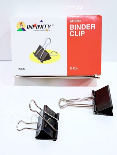 [P4022] Infinity Binder Clip 51mm (Pack Of 12) 